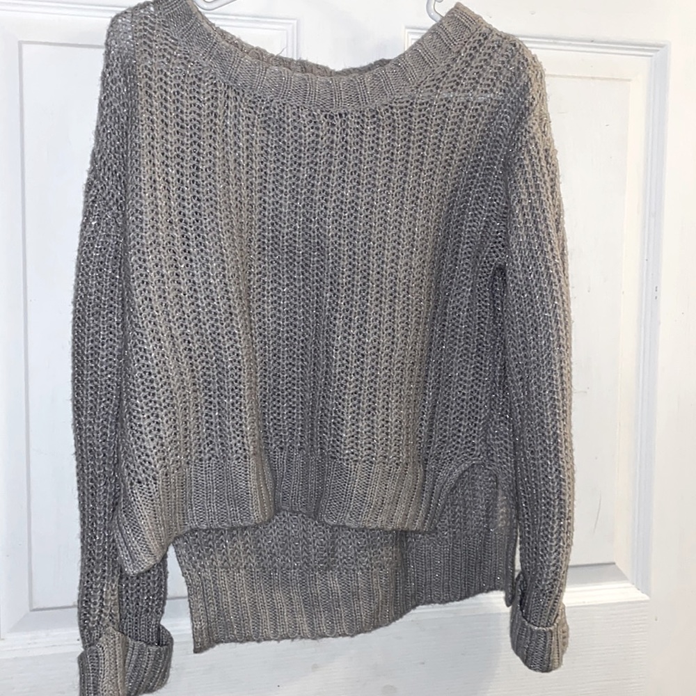 This is a grey sweater